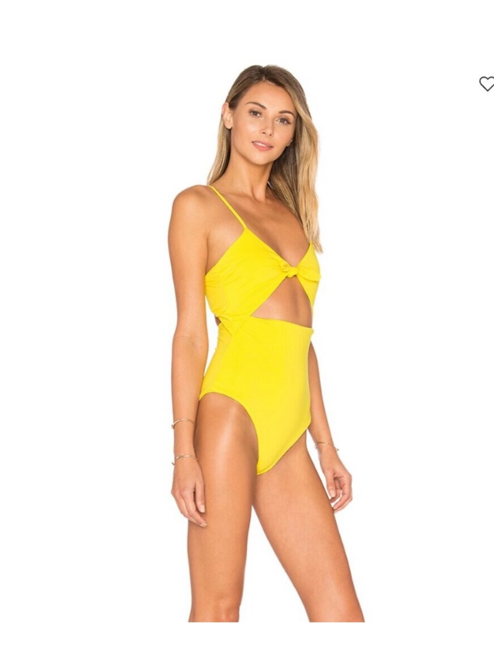 Mara Hoffman Yellow Cutout One Piece